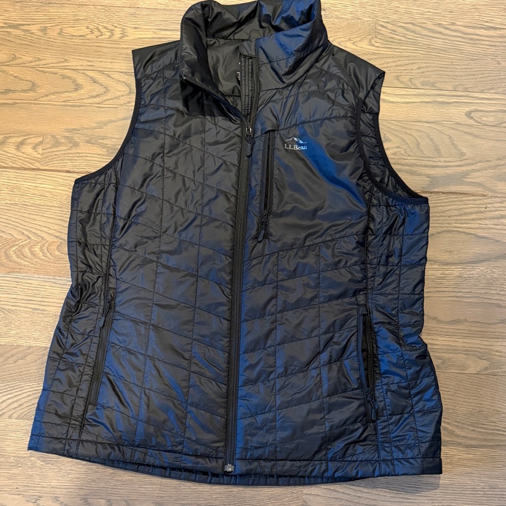 L.L. Bean Black Quilted Packable Vest